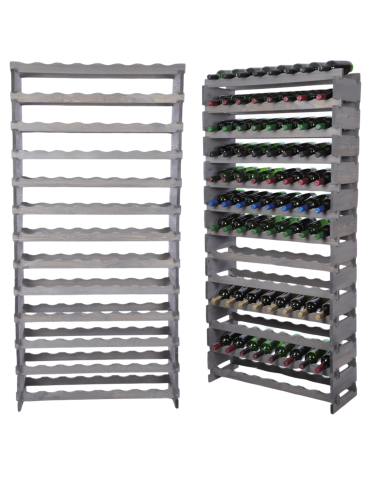 Stojak na wino regał modułowy na butelki 13x8 but WSZYSTKIE TYPY BUTELEK