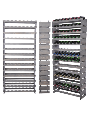 Stojak na wino regał modułowy na butelki 14x8 but WSZYSTKIE TYPY BUTELEK