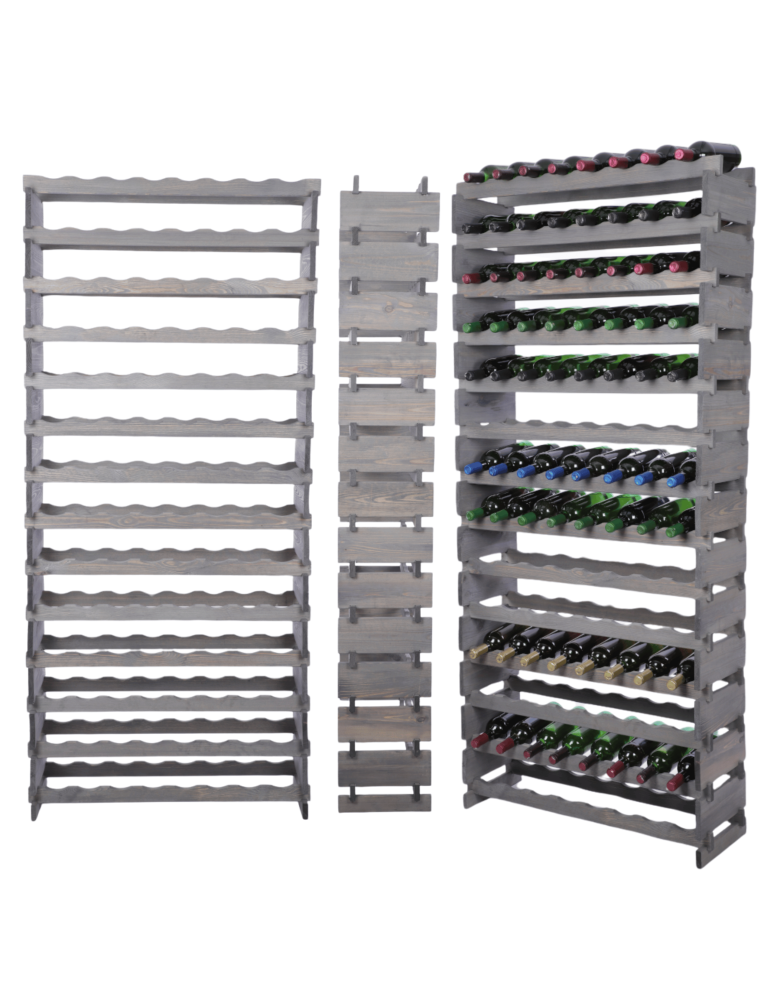 Modułowe stojaki do butelek RW11 - Stojak na wino regał modułowy na butelki 14x8 but WSZYSTKIE TYPY BUTELEK - product b2b.wamar.biz 1