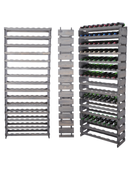 Stojak na wino regał modułowy na butelki 15x8 but WYSOKI BEZ NARZĘDZI