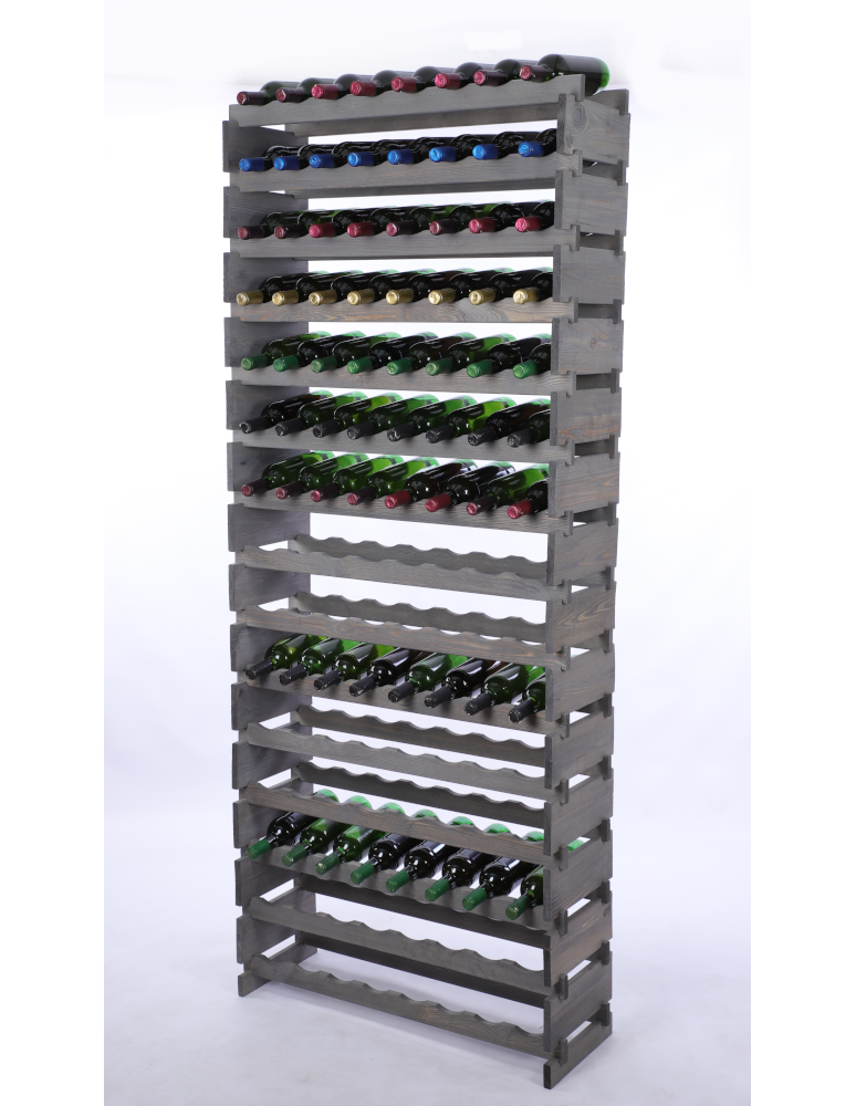 Modułowe stojaki do butelek RW11 - Stojak na wino regał modułowy na butelki 15x8 but WYSOKI BEZ NARZĘDZI - product b2b.wamar.biz 2