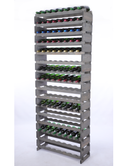 Stojak na wino regał modułowy na butelki 16x8 but WYSOKI BEZ NARZĘDZI - product 2