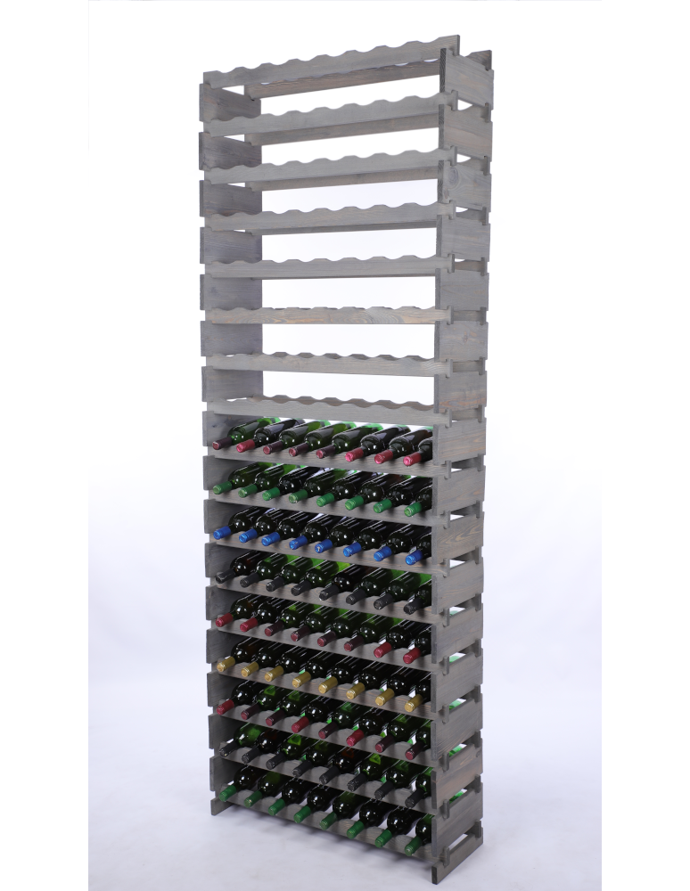 Modułowe stojaki do butelek RW11 - Stojak na wino regał modułowy na butelki 17x8 but WYSOKI BEZ NARZĘDZI - product b2b.wamar.biz 2
