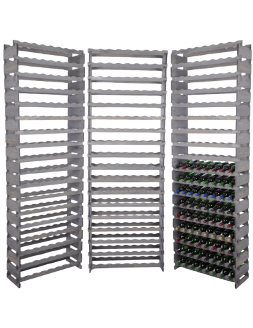 Stojak na wino regał modułowy na butelki 18x8 but WYSOKI BEZ NARZĘDZI