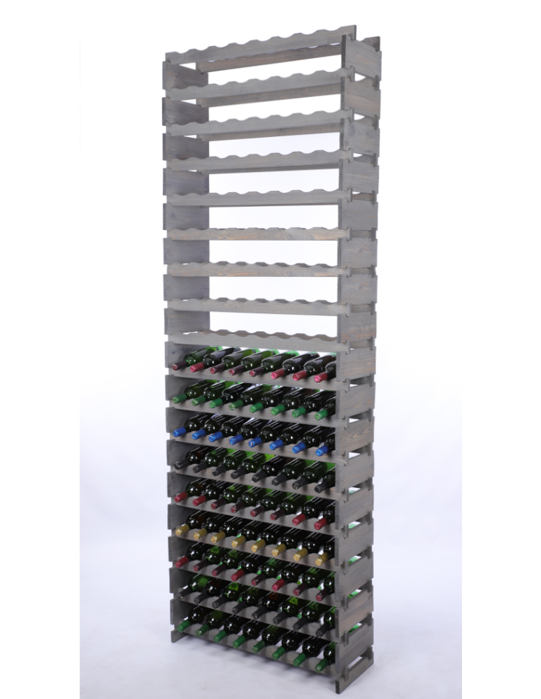 Modułowe stojaki do butelek RW11 - Stojak na wino regał modułowy na butelki 18x8 but WYSOKI BEZ NARZĘDZI - produkt b2b.wamar.biz 2