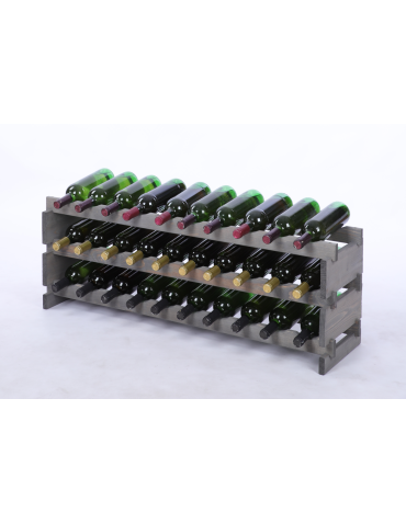 Stojak na wino regał modułowy na butelki 3x10 but POJEMNY BEZ NARZĘDZI - produkt 2
