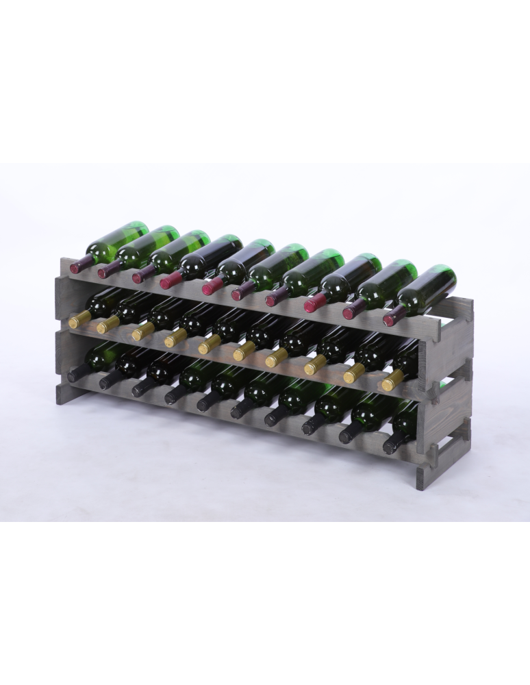 Modułowe stojaki do butelek RW11 - Stojak na wino regał modułowy na butelki 3x10 but POJEMNY BEZ NARZĘDZI - product b2b.wamar.biz 2