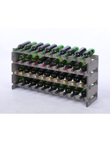 Stojak na wino regał modułowy na butelki 4x10 but POJEMNY BEZ NARZĘDZI - produkt 2