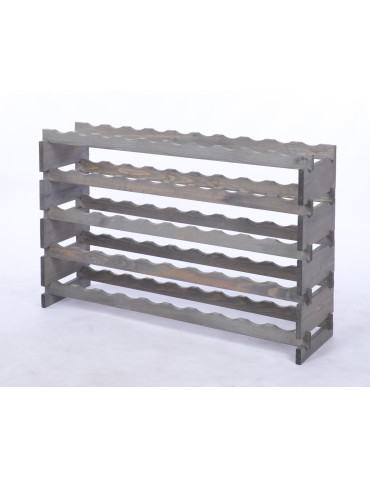 Modułowe stojaki do butelek RW11 - Stojak na wino regał modułowy na butelki 5x10 but BUDUJ JAK KLOCKI EKO - product 3