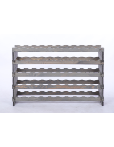 Modułowe stojaki do butelek RW11 - Stojak na wino regał modułowy na butelki 5x10 but BUDUJ JAK KLOCKI EKO - product 4