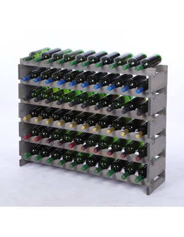 Stojak na wino regał modułowy na butelki 6x10 but BUDUJ JAK KLOCKI EKO - product 2