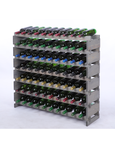 Stojak na wino regał modułowy na butelki 7x10 but BUDUJ JAK KLOCKI EKO - produkt 2