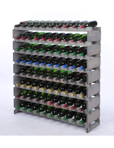 Stojak na wino regał modułowy na butelki 8x10 but POJEMNY BEZ NARZĘDZI - product 2