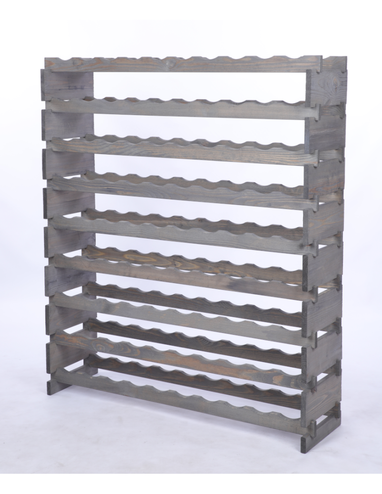 Modułowe stojaki do butelek RW11 - Stojak na wino regał modułowy na butelki 9x10 but POJEMNY BEZ NARZĘDZI - product b2b.wamar.biz 3