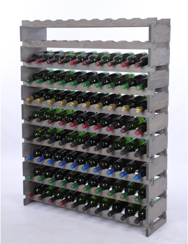 Stojak na wino regał modułowy na butelki 10x10 but DUŻY MONTAŻ BEZ NARZĘDZI - product 2