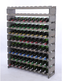 Stojak na wino regał modułowy na butelki 10x10 but DUŻY MONTAŻ BEZ NARZĘDZI - product 2