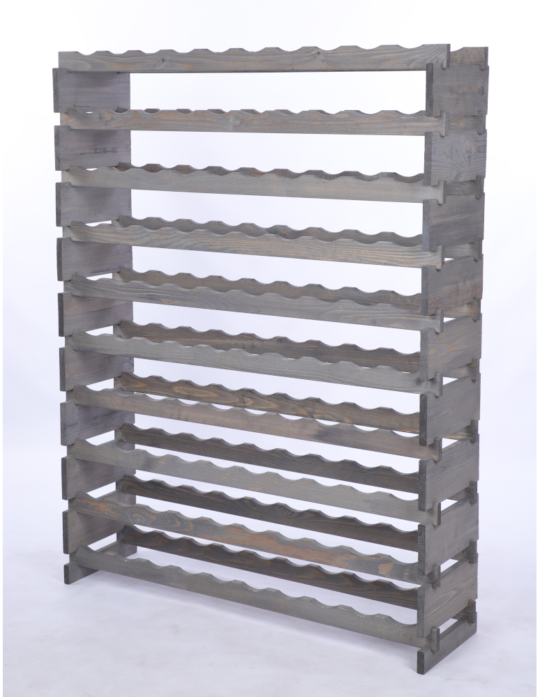 Modułowe stojaki do butelek RW11 - Stojak na wino regał modułowy na butelki 10x10 but DUŻY MONTAŻ BEZ NARZĘDZI - product b2b.wamar.biz 3