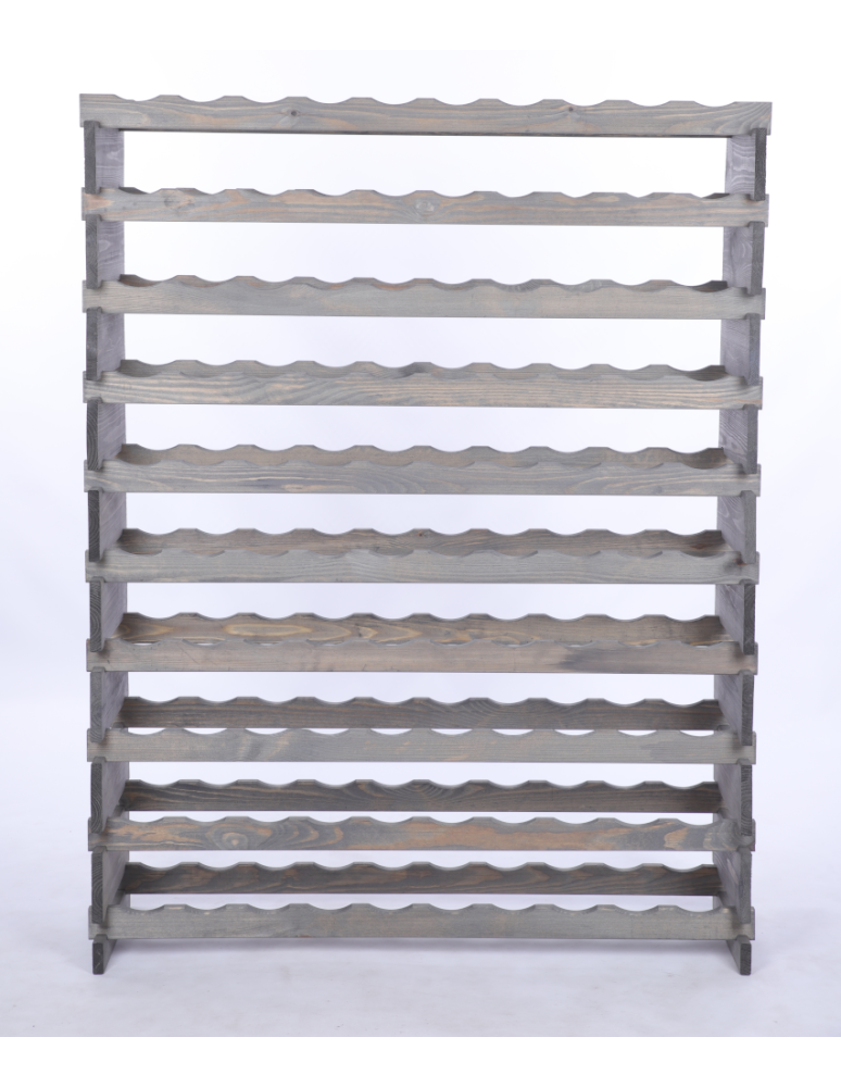 Modułowe stojaki do butelek RW11 - Stojak na wino regał modułowy na butelki 10x10 but DUŻY MONTAŻ BEZ NARZĘDZI - product b2b.wamar.biz 4