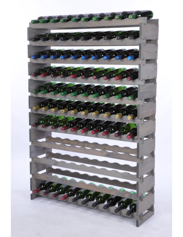 Stojak na wino regał modułowy na butelki 11x10 but DUŻY MONTAŻ BEZ NARZĘDZI - produkt 2