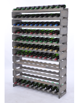 Stojak na wino regał modułowy na butelki 11x10 but DUŻY MONTAŻ BEZ NARZĘDZI - product 2