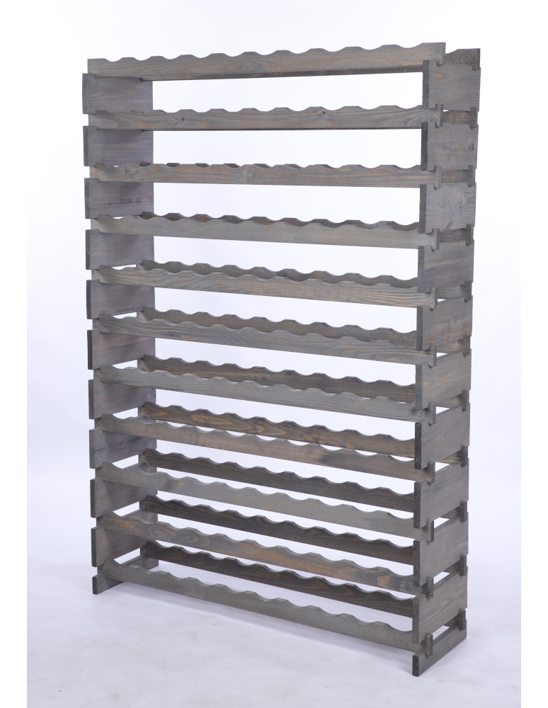 Modułowe stojaki do butelek RW11 - Stojak na wino regał modułowy na butelki 11x10 but DUŻY MONTAŻ BEZ NARZĘDZI - produkt b2b.wamar.biz 3