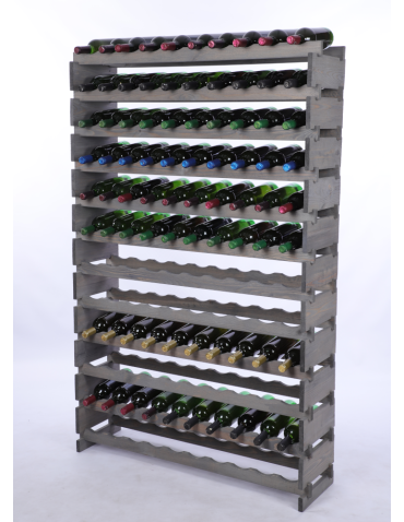 Stojak na wino regał modułowy na butelki 12x10 but DUŻY MONTAŻ BEZ NARZĘDZI - produkt 2