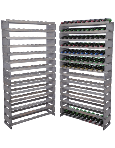 Stojak na wino regał modułowy na butelki 14x10 but POJEMNY BEZ NARZĘDZI
