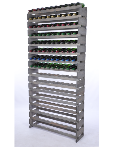 Stojak na wino regał modułowy na butelki 16x10 but WYSOKI BEZ NARZĘDZI - product 2