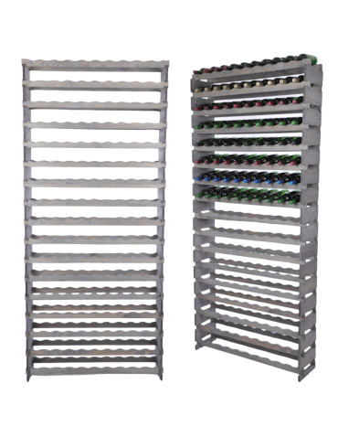 Stojak na wino regał modułowy na butelki 17x10 but WYSOKI BEZ NARZĘDZI