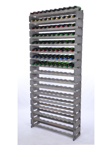 Stojak na wino regał modułowy na butelki 17x10 but WYSOKI BEZ NARZĘDZI - produkt 2