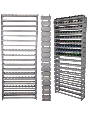 Stojak na wino regał modułowy na butelki 18x10 but WYSOKI BEZ NARZĘDZI