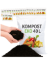 BIOAKTYWNY KOMPOST 40L ziemia humus podłoże do KWIATÓW WARZYW EKO 24 WORKI