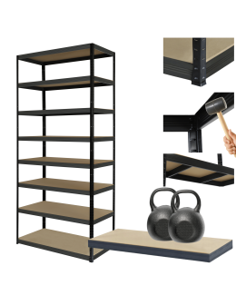 Regał metalowy magazynowy stojak HELIOS 270x90x50cm 8Px275kg 300TYS KOMB