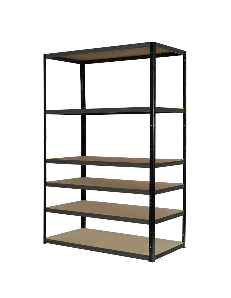 Regały Magazynowe - Regał metalowy PREMIUM BLACK stojak HELIOS 213x120x30cm 6Px275kg 300TYS WAR - product b2b.wamar.biz 2