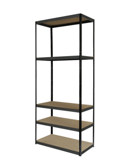 Regał metalowy PREMIUM BLACK stojak HELIOS 213x40x40cm 5Px175kg 300TYS WAR - product 2