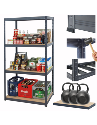 Helios Premium - Regał metalowy Premium HELIOS 180x120x45cm 4Px350kg - product 1