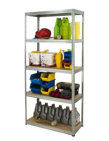 Helios Regały Ocynkowane - Regał metalowy ocynk HELIOS 180x100x40cm 5Px175kg .:. - product 2