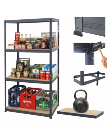 Helios Premium - Regał metalowy Premium HELIOS 180x120x60cm 4Px175kg - produkt 1