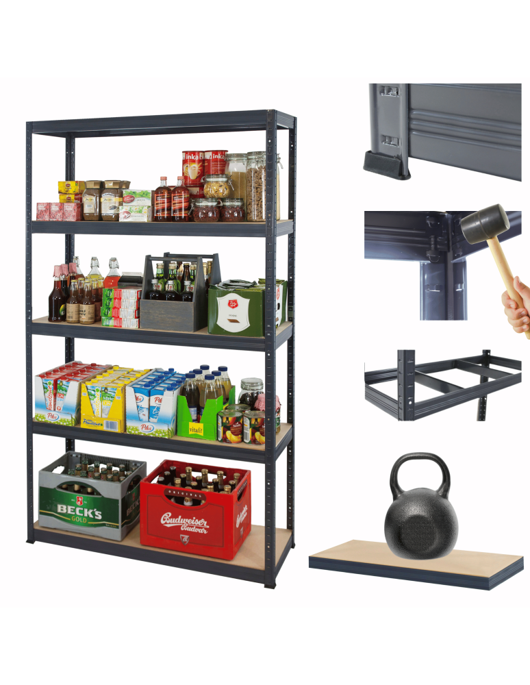 Helios Premium - Regał metalowy Premium HELIOS 180x150x30cm 5Px175kg .:. - product b2b.wamar.biz 1