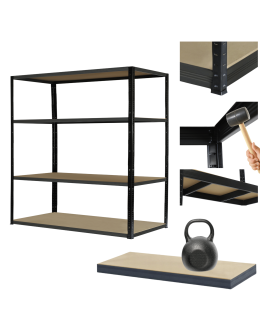 Regał metalowy magazynowy garażowy stojak HELIOS 180x150x45cm 4Px175kg PL