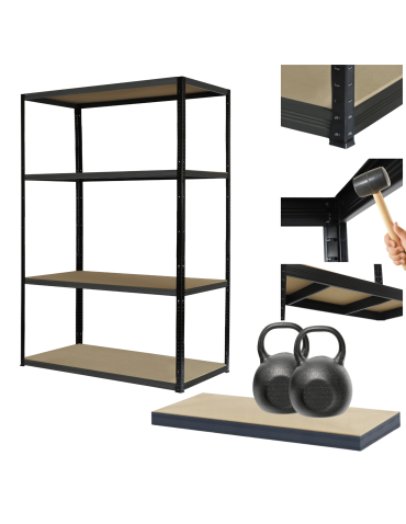 Helios Regały Ocynkowane - Regał metalowy ocynk HELIOS 180x110x50cm 5Px275kg .:. - product 13