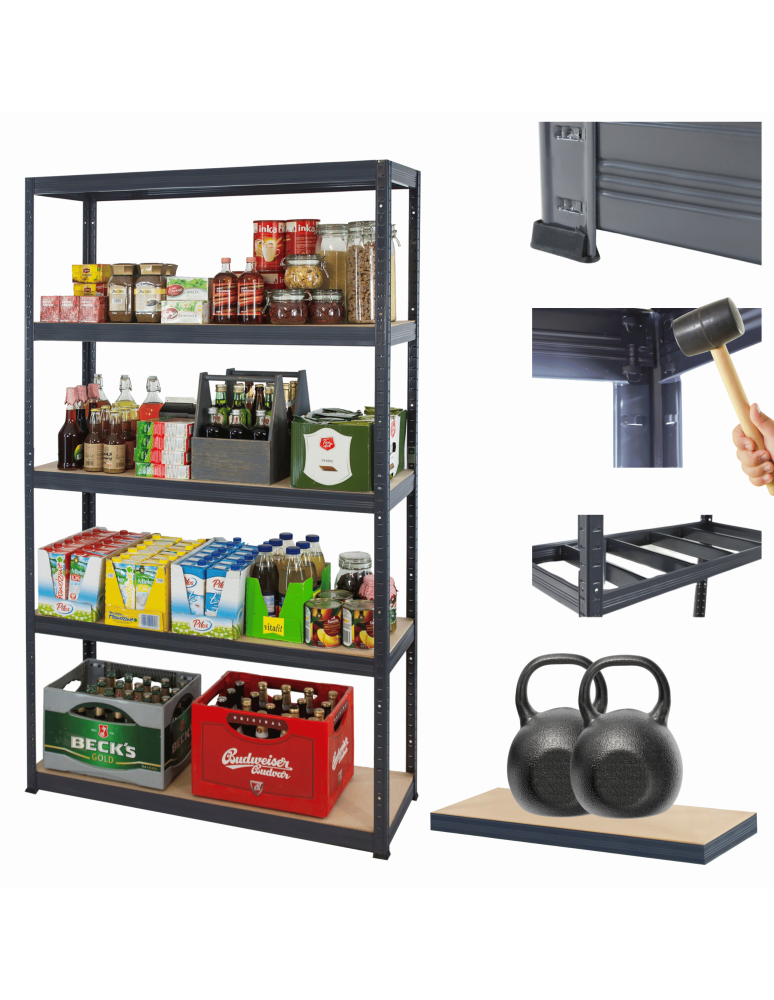 Helios Premium - Regał metalowy Premium HELIOS 180x150x45cm 5Px275kg .:. - product b2b.wamar.biz 1