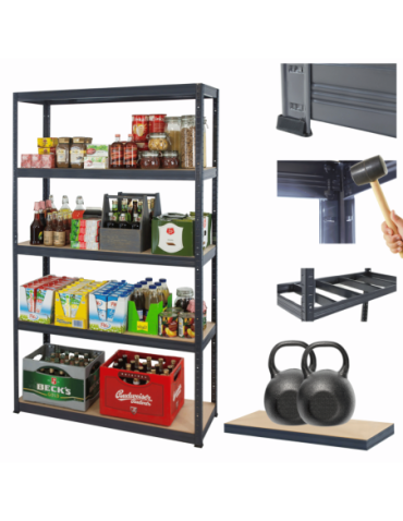 Helios Premium - Regał metalowy Premium HELIOS 180x150x50cm 5Px275kg .:. - product 1