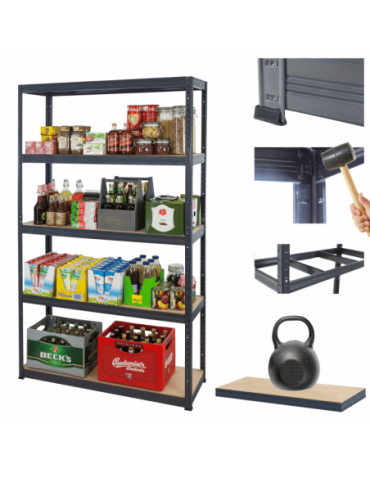 Helios Premium - Regał metalowy Premium HELIOS 180x180x30cm 5Px175kg .:. - produkt 17
