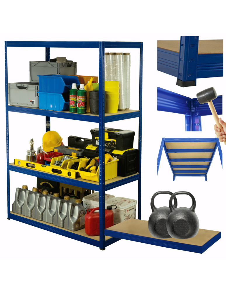 Helios Kolor - Regał metalowy HELIOS 180x150x35cm 4Px275kg - product b2b.wamar.biz 1