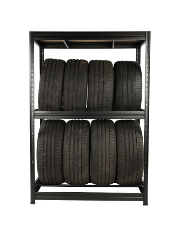 Regały na opony (półka) - Stojak na opony regał na koła OBROTOWE ROLKI 177X120X60 cm SOLIDNY POLSKI - product 6