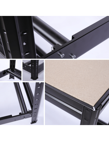 Regały na opony (półka) - Stojak na opony regał na koła OBROTOWE ROLKI 177X120X60 cm SOLIDNY POLSKI - product 9