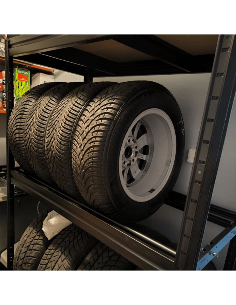 Regały na opony (półka) - Stojak na opony regał na koła OBROTOWE ROLKI 177X120X60 cm SOLIDNY POLSKI - product b2b.wamar.biz 15