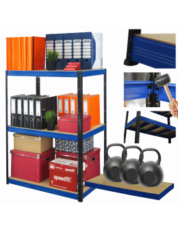 Regał magazynowy garażowy metalowy stojak HELIOS 106x120x35cm 3Px350kg PL