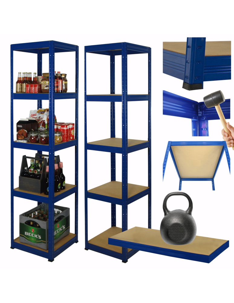 Helios Kolor - Regał metalowy HELIOS 196x45x45cm 5Px175kg .:. - product b2b.wamar.biz 1